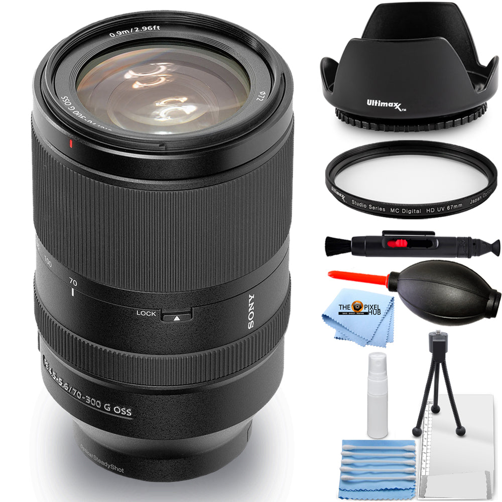 Sony FE 70–300 mm f/4,5–5,6 G OSS-Objektiv SEL70300G – Essential UV-Filterpaket