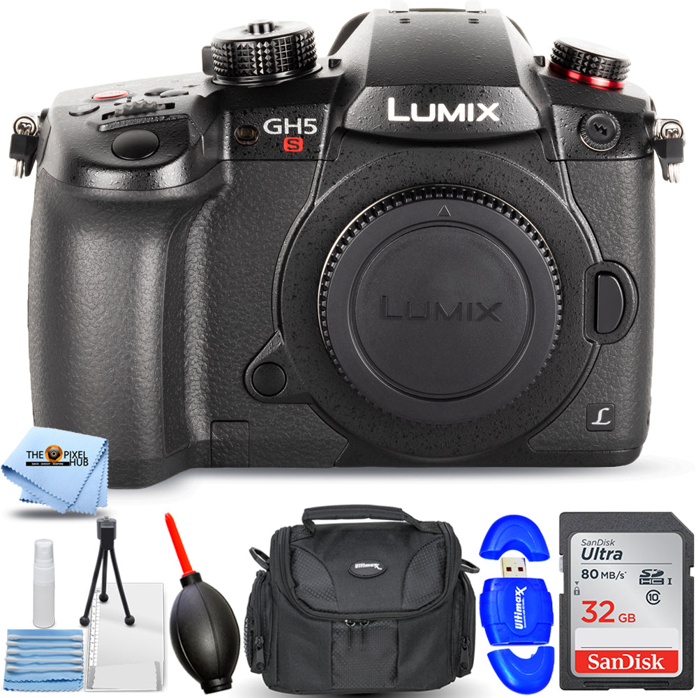 Panasonic Lumix DC-GH5S spiegellose Micro 4/3 Digitalkamera + 32 GB Paket