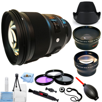 Sigma 50mm f/1.4 DG HSM Art Lens for Canon EF 311-101 - Filter Kit Bundle