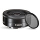 Canon EF-M 22mm f/2 STM Lens 5985B002 + UV Ultraviolet Filter Bundle Canon