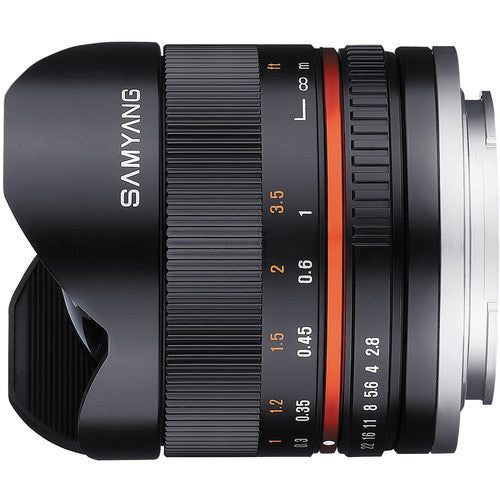 Samyang 8mm f/2.8 Fisheye II Objektiv für Canon EF-M Mount - SY8MBK28-M