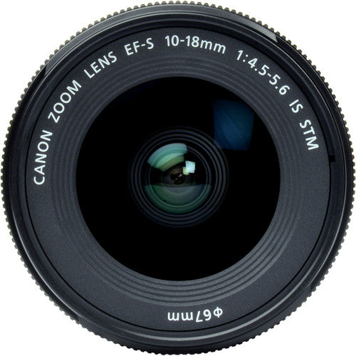 Canon EF-S 10-18mm f/4.5-5.6 IS STM Objektiv 9519B002 - 10-teiliges Zubehörpaket