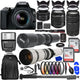 Canon EOS 250D/Rebel SL3 18-55mm + 75-300mm + 50mm STM 5 LENS Top Value Bundle Canon