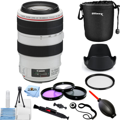 Canon EF 70-300mm f/4-5.6L IS USM Objektiv 4426B002 + Filter Kit + Objektivtasche Bundle