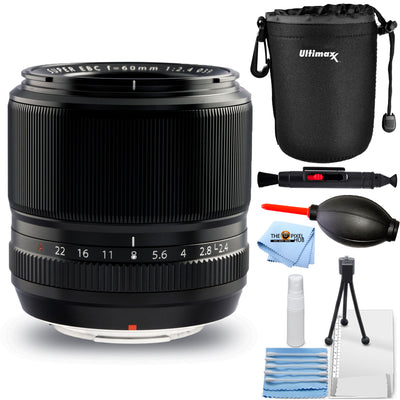 FUJIFILM XF 60 mm f/2,4 R Makroobjektiv 16240767 - 6-teiliges Zubehörpaket