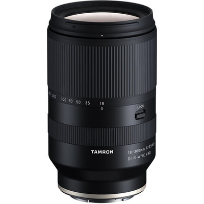 Tamron 18-300mm f/3.5-6.3 Di III-A VC VXD Lens for Sony E - 7PC Accessory Bundle