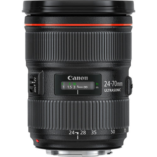 Canon EF 24-70mm f/2.8L II USM Zoomobjektiv (Schwarz) 5175B002 - 7-teiliges Zubehörpaket