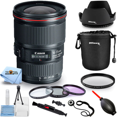 Canon EF 16–35 mm f/4L IS USM Objektiv 9518B002 + Filter-Kit + Objektivtasche im Paket