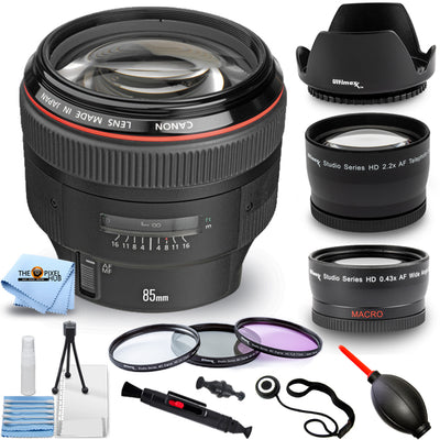 Canon EF 85mm f/1.2L II USM Autofokus-Objektiv – Tele- und Weitwinkel-Paket