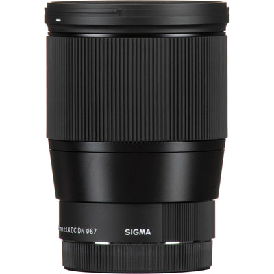 Sigma 16mm f/1.4 DC DN Contemporary-Objektiv für Canon EF-M – 7-teiliges Zubehörpaket