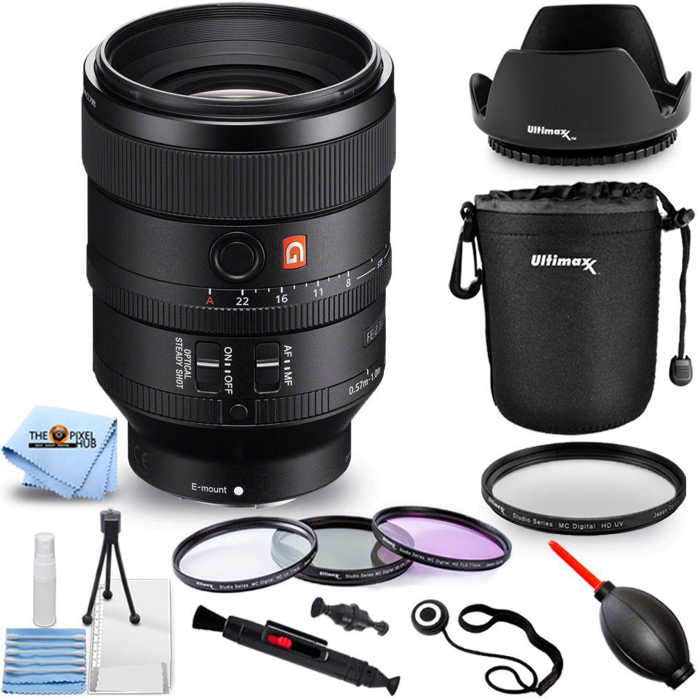 Sony FE 100mm f/2.8 STF GM OSS Lens SEL100F28GM + Filter Kit Bundle