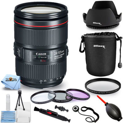 Canon EF 24–105 mm f/4L IS II USM Objektiv + Filter-Kit-Paket – Neu in weißer Box