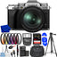FUJIFILM X-T5 spiegellose Kamera mit 16-80-mm-Objektiv, Silber – 14-teiliges Zubehörpaket