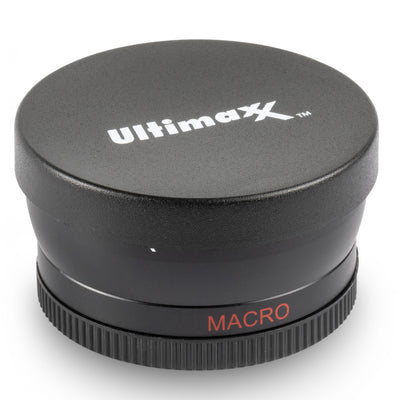 58mm 0,43x ULTIMAXX Professionelles Weitwinkelobjektiv mit Makro für Canon Nikon Sony