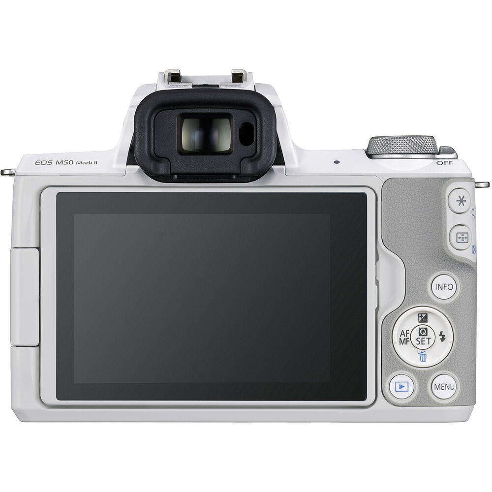 Canon EOS M50 Mark II Mirrorless Digital Camera (Body Only, White)