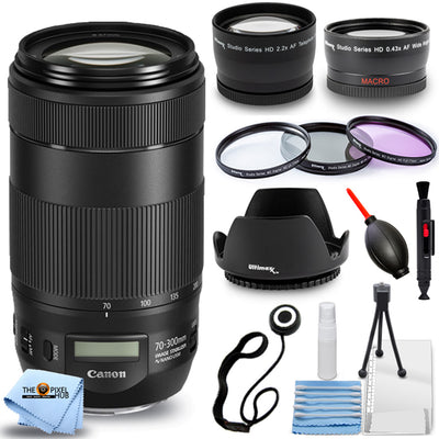 Canon EF 70-300mm f/4-5.6 IS II USM Objektiv 0571C002 - 10-teiliges Zubehörpaket