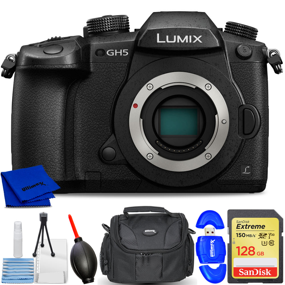 Panasonic Lumix DC-GH5 Mirrorless Micro 4/3 Digital Camera - 7PC Accessory Kit