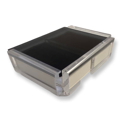 Lucite-Acryl-Bridge-Spielkartenhalter mit Spielkarten im Lieferumfang enthalten (schwarz)