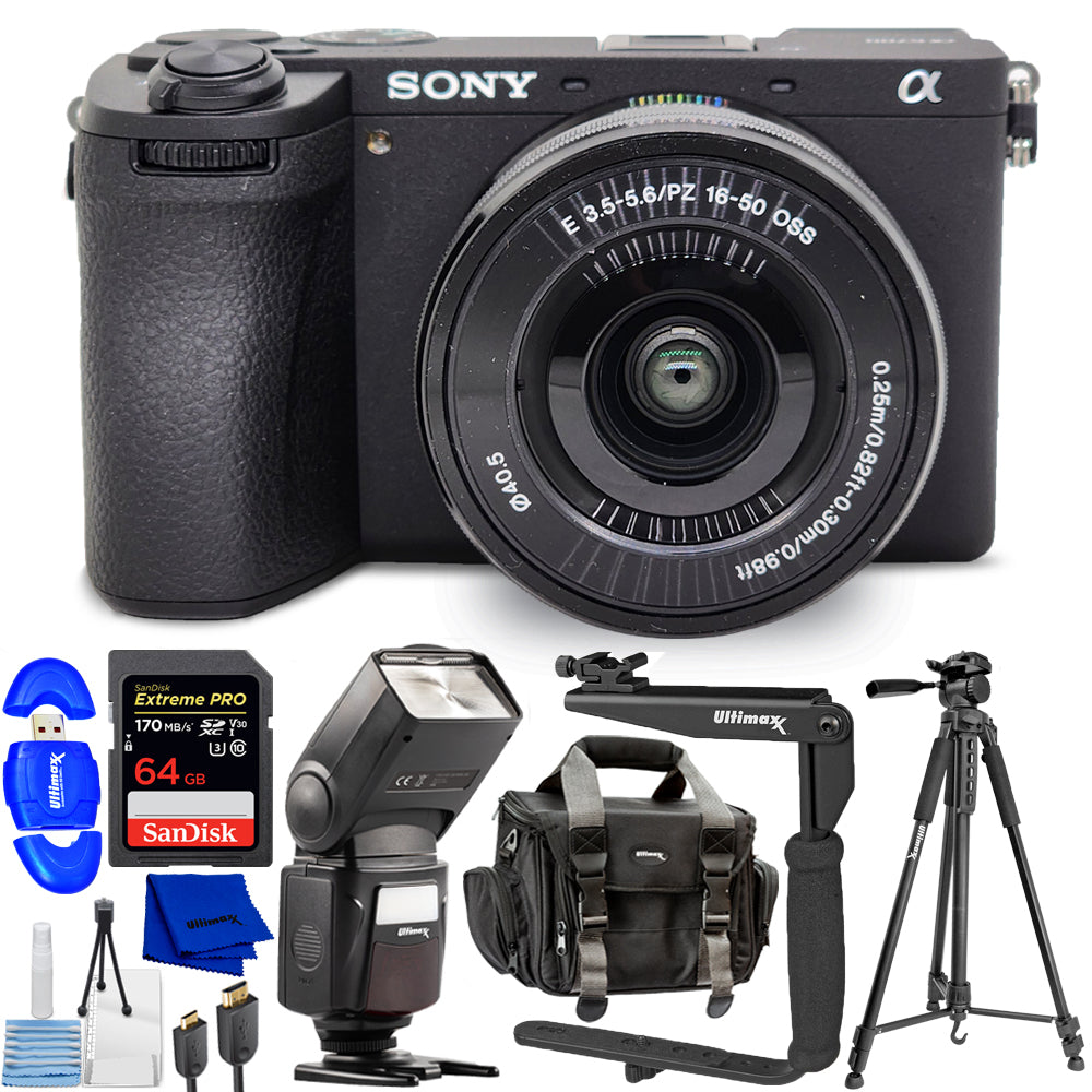 Spiegellose Kamera Sony a6700 mit 16-50-mm-Objektiv ILCE-6700L – 10-teiliges Zubehörset