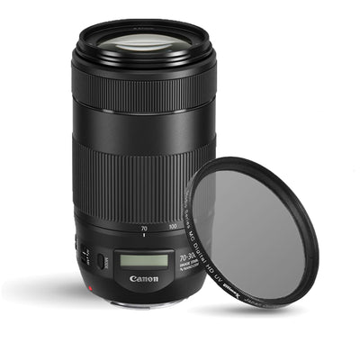 Canon EF 70-300mm f/4-5.6 IS II USM Objektiv 0571C002 + UV-Ultraviolettfilter