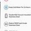 Power Water Bottle Insulated Premium Tumbler with Wireless Charging Power Bank