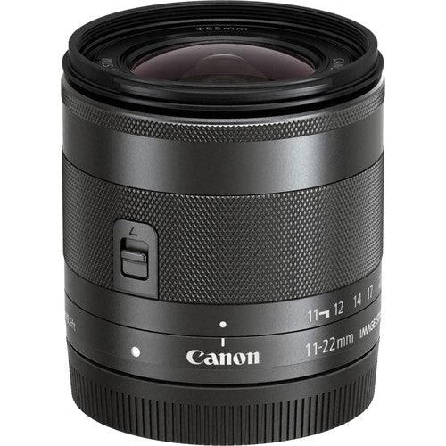 Canon EF-M 11-22mm f/4-5.6 IS STM Objektiv 7568B002 - 7-teiliges Zubehörpaket