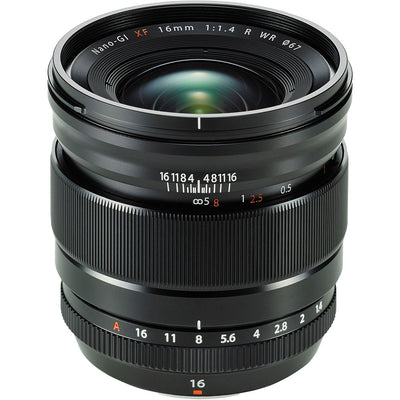 FUJIFILM XF 16mm f/1.4 R WR Lens 16463670 - Essential UV Filter Bundle