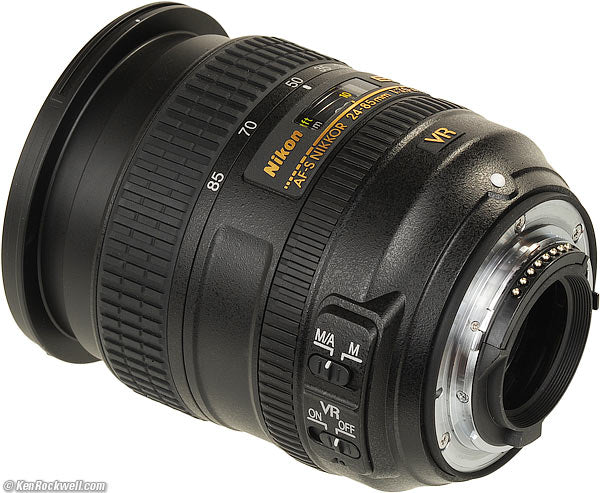 Nikon AF-S NIKKOR 24–85 mm f3.5–4.5G ED VR-Objektiv 2204 – 7-teiliges Zubehörpaket