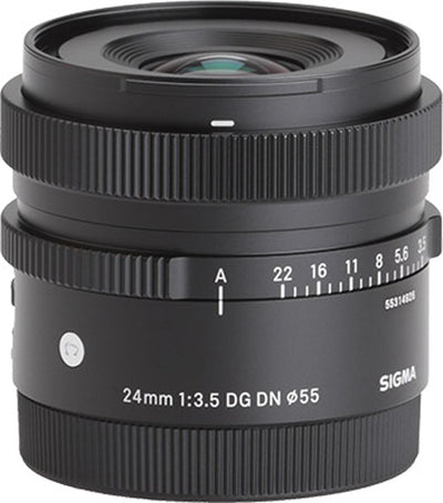 Sigma 24 mm f/3,5 DG DN Contemporary-Objektiv für Sony E – Essential UV-Filterpaket