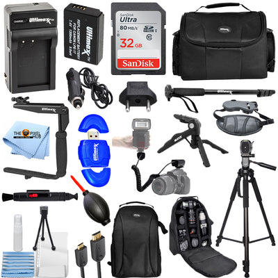 ALL YOU NEED Zubehörpaket für Canon EOS RP M3 M5 M6 T7i T6i T6s 800D 77D SL2