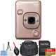 FUJIFILM INSTAX Mini LiPlay Hybrid Instant Camera (Blush Gold) - 6PC Bundle Fujifilm