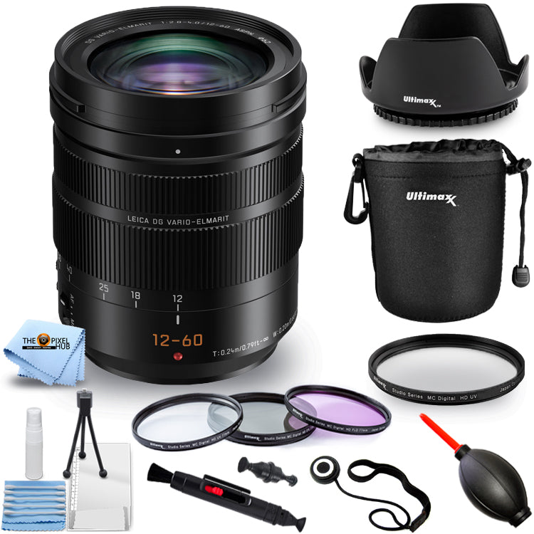 Panasonic Leica DG Vario-Elmarit 12-60mm f/2.8-4 ASPH POWER OIS Objektiv - Bundle