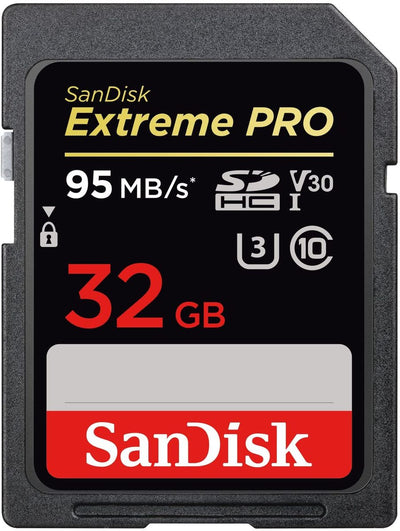 SanDisk Extreme Pro 95 MB/s Klasse 10 32 GB SDHC SD UHS-I U3 Flash-Speicherkarte