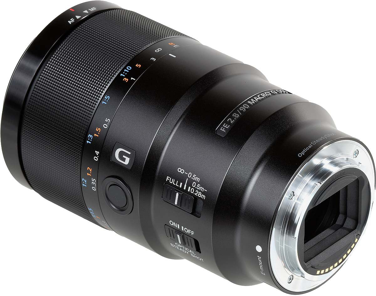 Sony FE 90 mm f/2.8 Macro G OSS-Objektiv + Tele- und Weitwinkelobjektiv-Paket