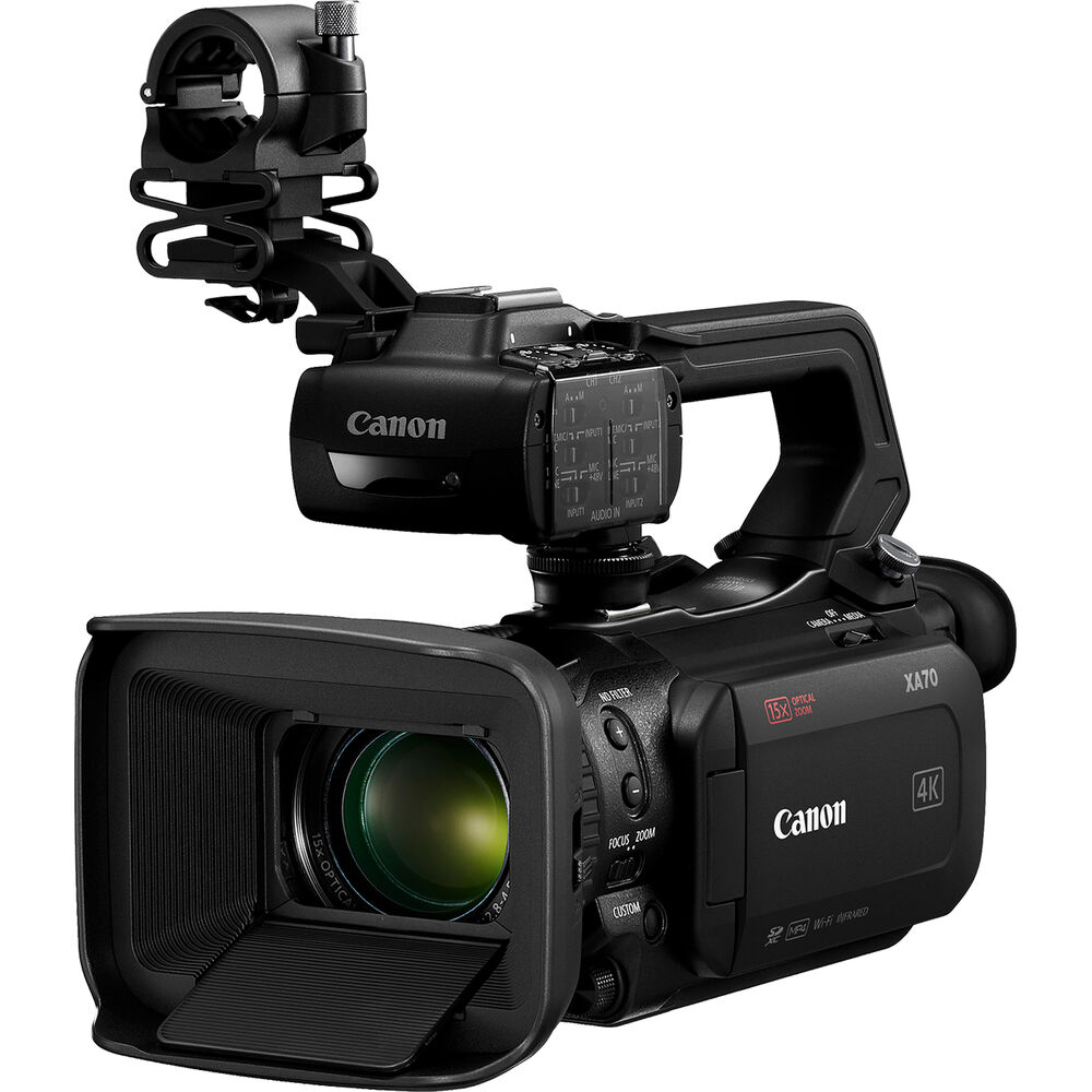 Canon XA70 UHD 4K30 Camcorder with Dual-Pixel Autofocus PAL - Accessory Bundle