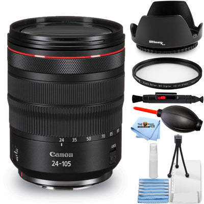 Canon RF 24-105mm f/4L IS USM Lens 2963C002 - 5PC Accessory Bundle