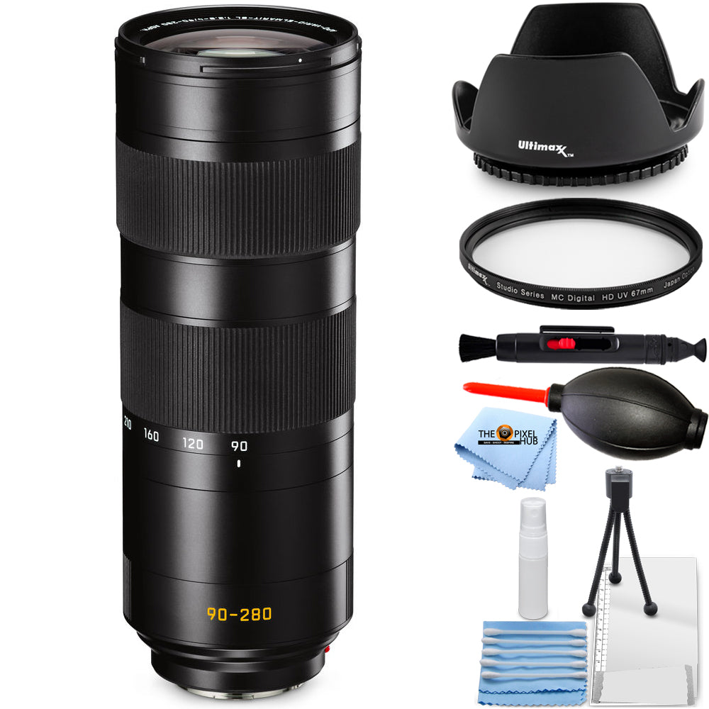 Leica APO-Vario-Elmarit-SL 90-280 mm 1:2,8-4 Objektiv 1175 – 7-teiliges Zubehörpaket