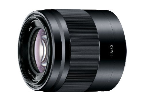 Sony E 50mm f/1.8 Lens for Sony E Mount Nex Cameras (Black) - SEL50F18/B