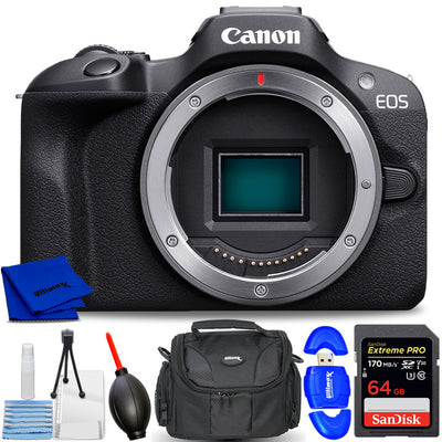 Canon EOS R100 spiegellose Kamera 6052C002 – 7-teiliges Zubehörpaket