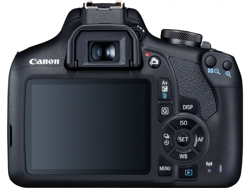 Canon EOS 2000D / Rebel T7 mit EF-S 18-55 mm III-Objektiv + 64 GB + EXT BATT-Paket