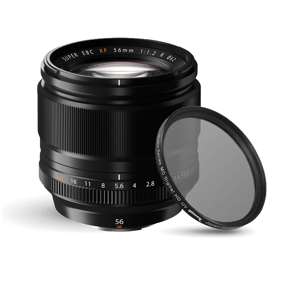 FUJIFILM XF 56mm f/1.2 R Lens 16418649 + UV Ultraviolet Filter