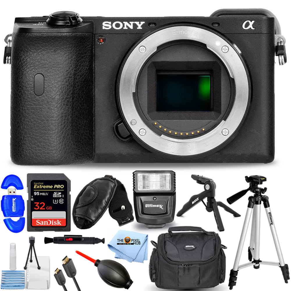 Sony Alpha a6600 Mirrorless Digital Camera (Body Only) - 12PC Accessory Bundle