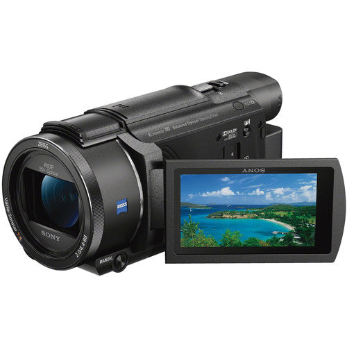 Sony FDR-AX53 4K Ultra HD Handycam Camcorder (Schwarz) - 15-teiliges Zubehörpaket