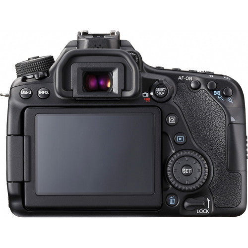 Canon EOS 80D 24,2 MP DSLR-Kamera (nur Gehäuse) + EXT BATT + 64 GB + Blitzpaket