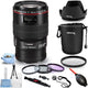 Canon EF 100mm f/2.8L Macro IS USM Lens + Filter Kit + Lens Pouch Bundle Canon
