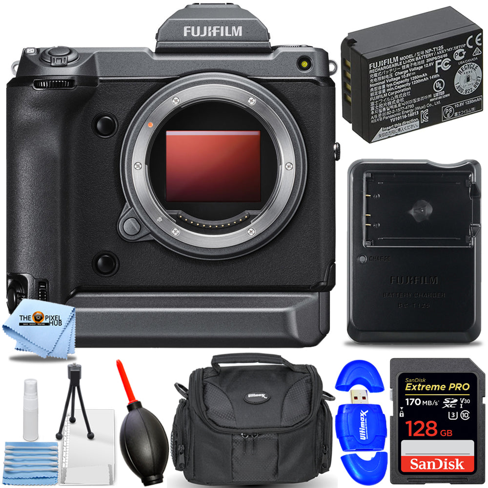 FUJIFILM GFX 100 spiegellose Mittelformatkamera 600020930 – 7-teiliges Zubehörset