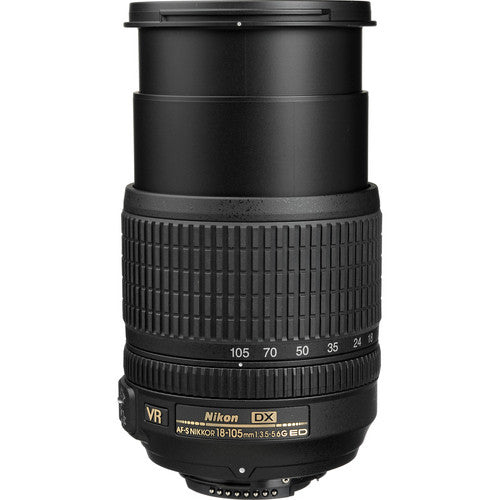 Nikon AF-S DX NIKKOR 18–105 mm 1:3,5–5,6G ED VR + Tele- und Weitwinkelobjektive