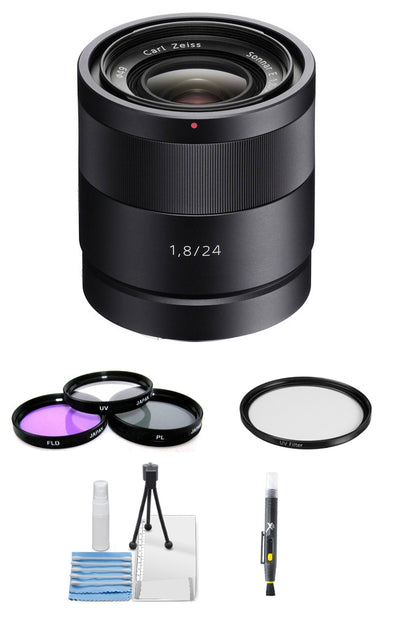 Sony SEL24F18Z 24 mm f/1.8 E-Mount Carl Zeiss Sonnar Objektiv + Filter-Kit-Paket