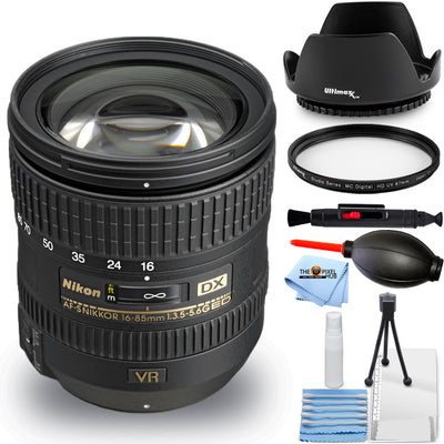 Nikon AF-S DX NIKKOR 16-85mm f/3.5-5.6G ED VR Lens 2178 - Essential UV Bundle