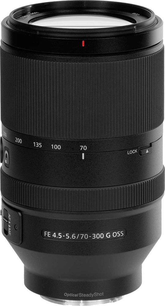 Sony FE 70–300 mm f/4,5–5,6 G OSS-Objektiv SEL70300G – 7-teiliges Zubehörpaket